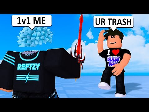 I met a TOXIC Blade Ball Player, So I 1v1'd him..(Roblox)