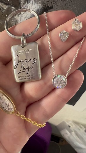 2.8K views · 24 reactions | Some cremation jewelry pieces shipping this week ✨ #cremationjewelry | Sugarberry Memorials | Facebook