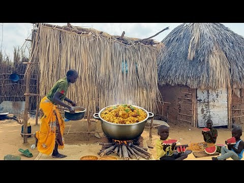 Authentic Kenyan Pilau Recipe | Smoky Firewood Village Feast 🔥🇰🇪