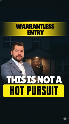 When Police Can Chase You Into Your Home Without a Warrant Police often claim hot pursuit as a reason to enter a home without a warrant. But the law sets strict limits on when this actually applies. Hot pursuit only exists when officers are actively and continuously chasing a suspect in real time, and that person runs directly into a house. It does not apply to something that happened earlier, or when police simply know where someone lives. Most importantly, officers cannot create the emergency 