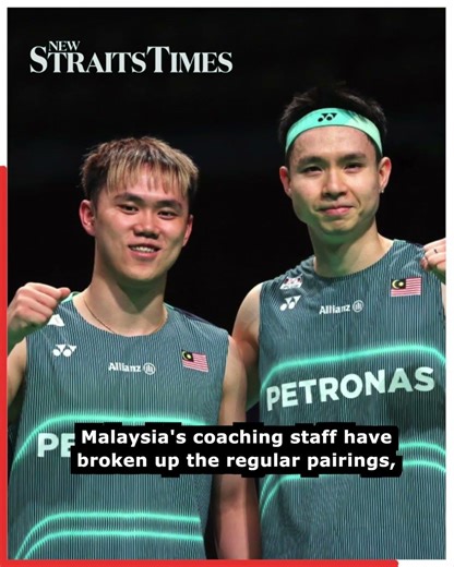 Thomas Cup: Malaysia break up Aaron Wooi Yik combination against Japan today