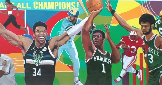 'We Are All Champions': Muralists gaining attention for art honoring Milwaukee's Black athletes