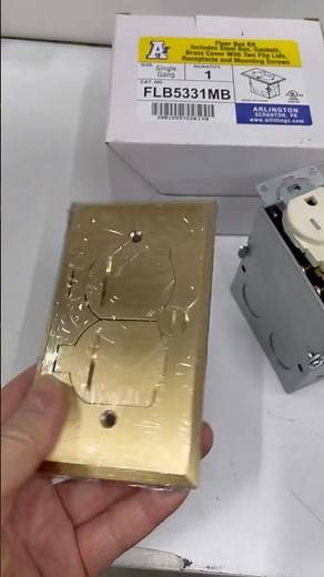Most common Floor Box Kit Includes Steel Box, Gaskets, Brass Cover with Two Flip Lids. #floorbox