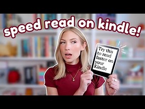 Read Faster On Kindle With This Quick Tip! 💡