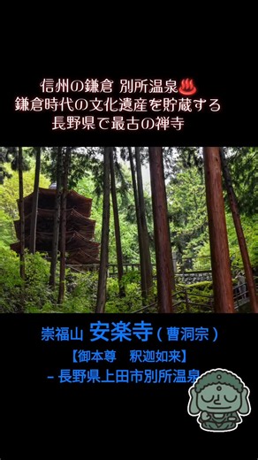 🛕長野県_安楽寺🛕 #安楽寺 #別所温泉 #長野県最古