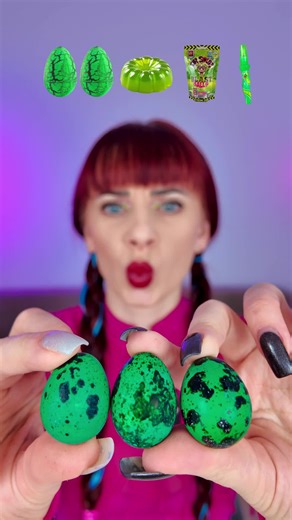 Unique ASMR Eating Experience with Green Foods