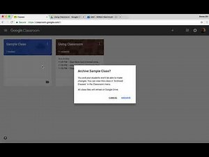 Classroom Home Screen