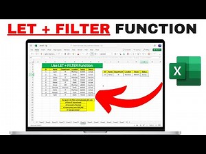 How to Use LET + FILTER Function in Excel | Real Life HR Dataset Example