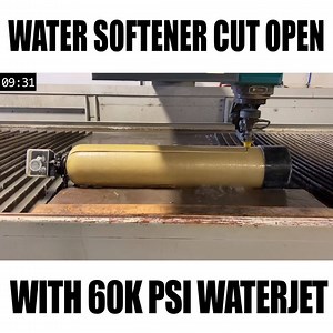 2.4K views · 11 reactions | Water Softener Cut Open With 60,000 PSI Waterjet | Waterjet Channel | Facebook