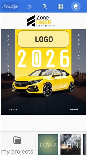 Car launching poster 🙀 💥✅