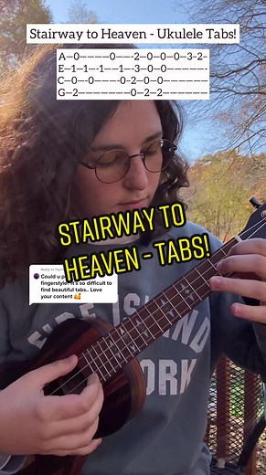 Learn Stairway to Heaven on Ukulele with Tabs | Ukulele Chords Included!