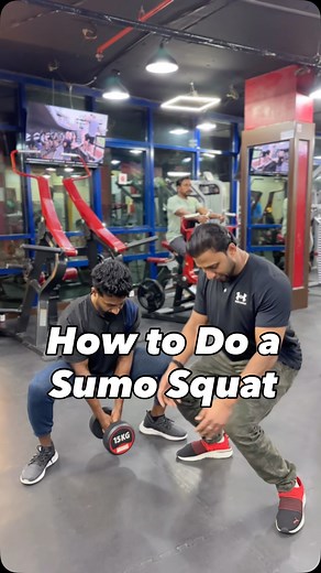 Dumbbell Sumo Squat 💪 Muscles Worked • Gluteus Maximus – main driver for hip extension and power • Adductors (Inner Thighs) – engaged strongly due to wide stance • Quadriceps – stabilize and extend the knee joint • Hamstrings – assist with hip movement and control descent • Core Stabilizers (Abs & Lower Back) – maintain posture and balance #trainlikenaseeb #gym #dubai #sumosquats #leg #legworkout #personaltrainer #instafit | Naseeb Palottil