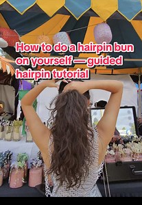 How to Do a Hairpin Bun on Yourself | Thick Hair Tutorial