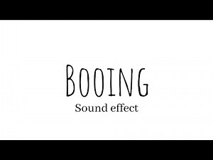 Booing Sound Effect