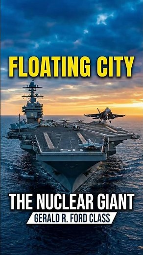 WORLD'S Largest AIRCRAFT Carrier: USS Gerald R. Ford #shorts #fighterjets #usnavy #militaryaircraft