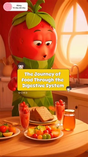 The Journey of Food Through the Digestive System #fyp