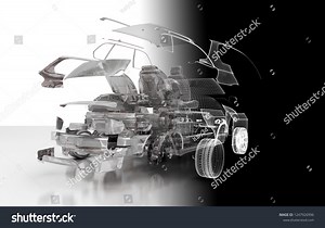 Mechanical Parts That Make Car Exploded Stock Illustration 1247926996 | Shutterstock