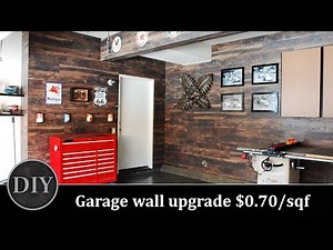 DIY Garage wall upgrade for $0.70/sqf