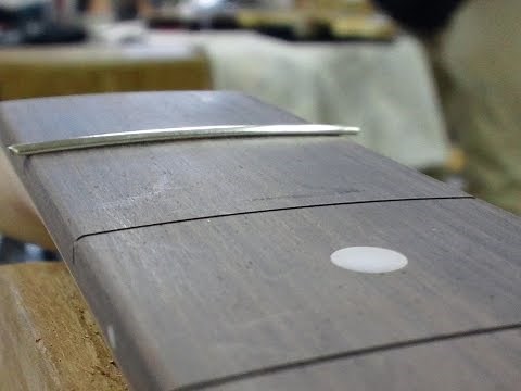 ［エレキギターの作り方徹底解説］～指板 木工,フレット打ち編～メタルギターができるまで