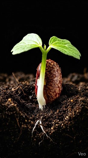 Bean Seed to Plant in Seconds 🌱 Realistic Timelapse