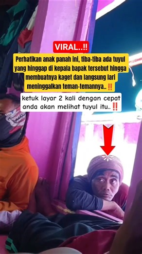 Penampakan tuyul yang hinggap di kepala orang..‼️ #shorts #shortvideo #horror