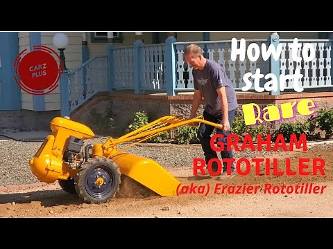 How to Start a Graham Rototiller - Starting a Vintage Graham Rototiller