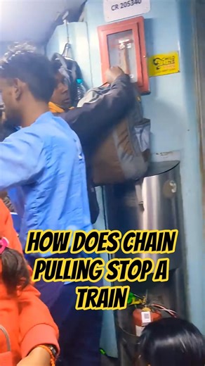 How does chain pulling stop a train_ #shorts #viral #train #railway #chainpulling
