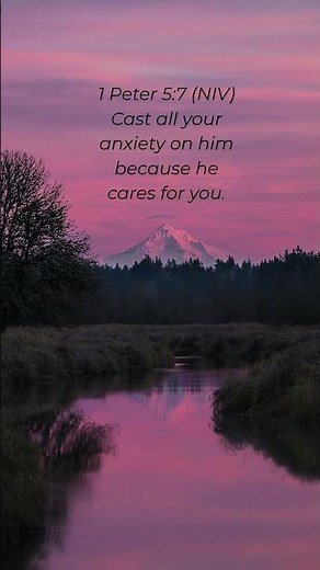 1 Peter 5:7 (NIV) | Cast All Your Anxiety on Him