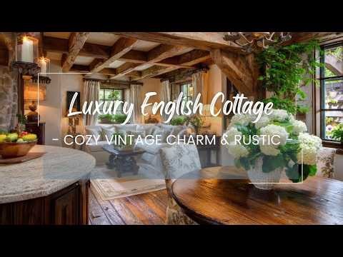 Step Inside a Luxury English Cottage | Cozy Vintage Charm & Rustic Home Decor Tour