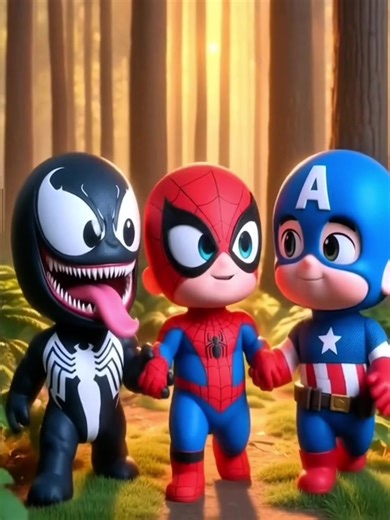 Strong Superhero Kids in Action