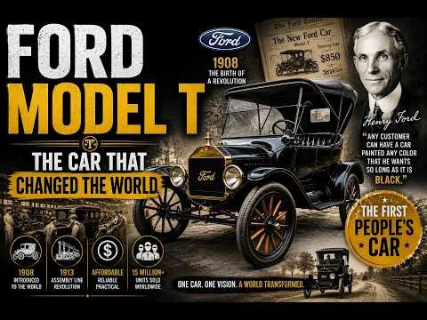 Ford Model T: The Automobile That Changed History #usa #ford #history #america