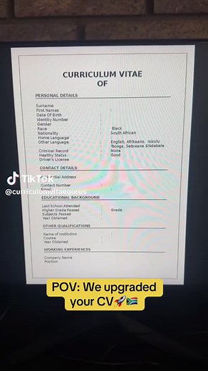 Upgrade Your CV Effectively in South Africa