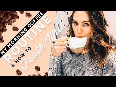Morning Coffee & How To Make Almond Milk Froth At Home | Dini Klein