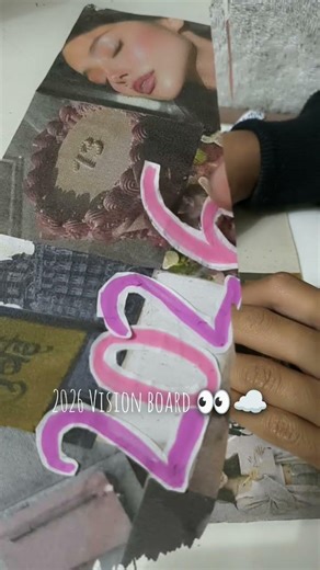 Making 2026 vision board ☁️👀| 2026| Nitya show 😀😀