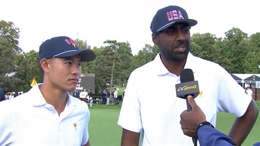 Sahith Theegala and Collin Morikawa Interview after Day 1 at Presidents Cup