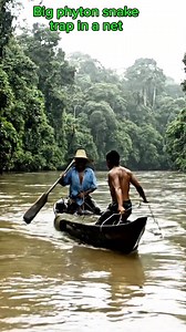 Big phyton snake trap in a net in a river #AI #aiartwork #AICreativity #highligthseveryonefollowers | Alexander Tagata Jr.