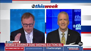22K views · 73 reactions | "When you look at the history in our country, individual voting issues in states is not normally the impetus to bring major bipartisan national, federal legislation unless there is strong bipartisan support," Sen. Dan Sullivan says about voting rights. https://abcn.ws/3cz8Bq9 | This Week | Facebook