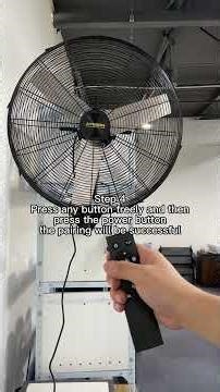 AVUXOR BLDC wall fan pairing remote control tutorial.