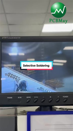 Selective soldering in action 🔥 Precision. Control. Reliability. Through-hole components require accurate heat and stable solder joints — and that’s exactly what we deliver at PCBMay. Quality PCBA starts with the right process. #SelectiveSoldering #PCBA #PCBAssembly #ElectronicsManufacturing #PCBMay