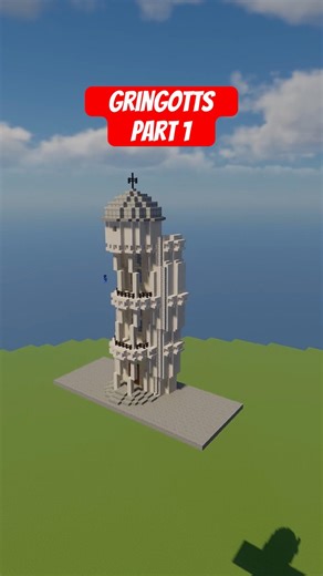 Minecraft Harry Potter - Gringotts Timelapse Build Part 1 #minecraft #harrypotter