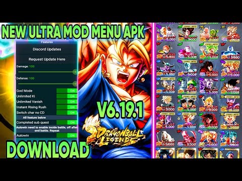 NEW!! Dragon Ball Legends V6.19.1 ULTRA MOD MENU / Unlock 14 Stars Characters / Godly Equipment Mod
