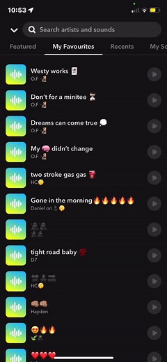 Snap chat sounds on TikTok