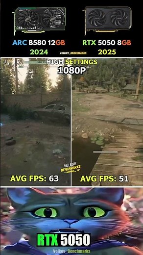 RTX 5050 vs ARC B580 - The Favorite Got Vaporized #pcgaming