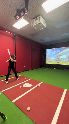 I love HitTrax ⚾️ #hittrax #baseball #simulator #hittraxtraining #hit @hittraxofficial