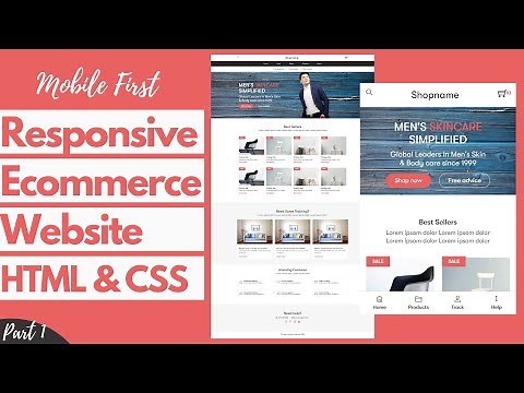 Ecommerce Website using HTML/CSS | Mobile First