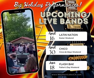 1.8K views · 42 reactions | Get ready for our upcoming Live Band Performances at the Shuffleboard Court! Save the dates on your calendar and join us for a good time!  | Mountain Lakes Resort: Lytle Creek, CA | Facebook