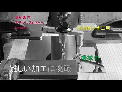 加工が難しい金属（ステンレス板）への穴あけに挑戦します ＜自由錐M 金工用＞【DIY Boost!! 神沢鉄工】