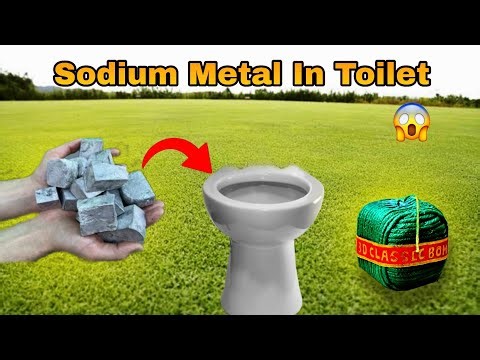Sodium Metal In Toilet Level 1 to Level 5🔥🤯 danger Experiment with Toilet Seat || Will it Survive?