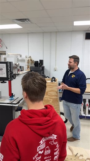 Port Clinton City Schools on Instagram: "Ever wondered how math turns into real‑world creations? 🔧📐 Mr. Petroff’s Pre‑Calculus class visited Mr. Good’s STEM classroom at Port Clinton High School to learn about the laser cutter, robotics, and hands‑on skills that bring student designs to life. In Part 1 of our video, students tour the STEM Lab and discover the tools that make ornament designs possible. Wait until you see the completed student projects in Part 2!🎥🛠️"