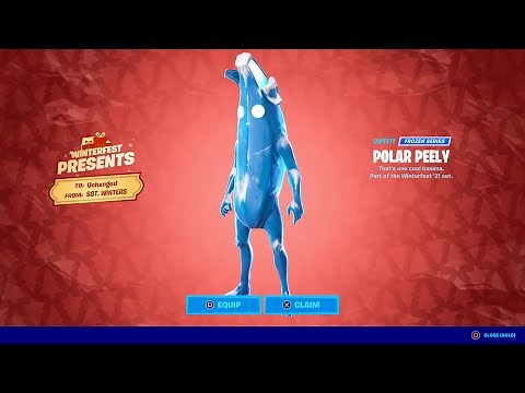 How to Unlock POLAR PEELY in Fortnite! (All Winterfest presents opened)